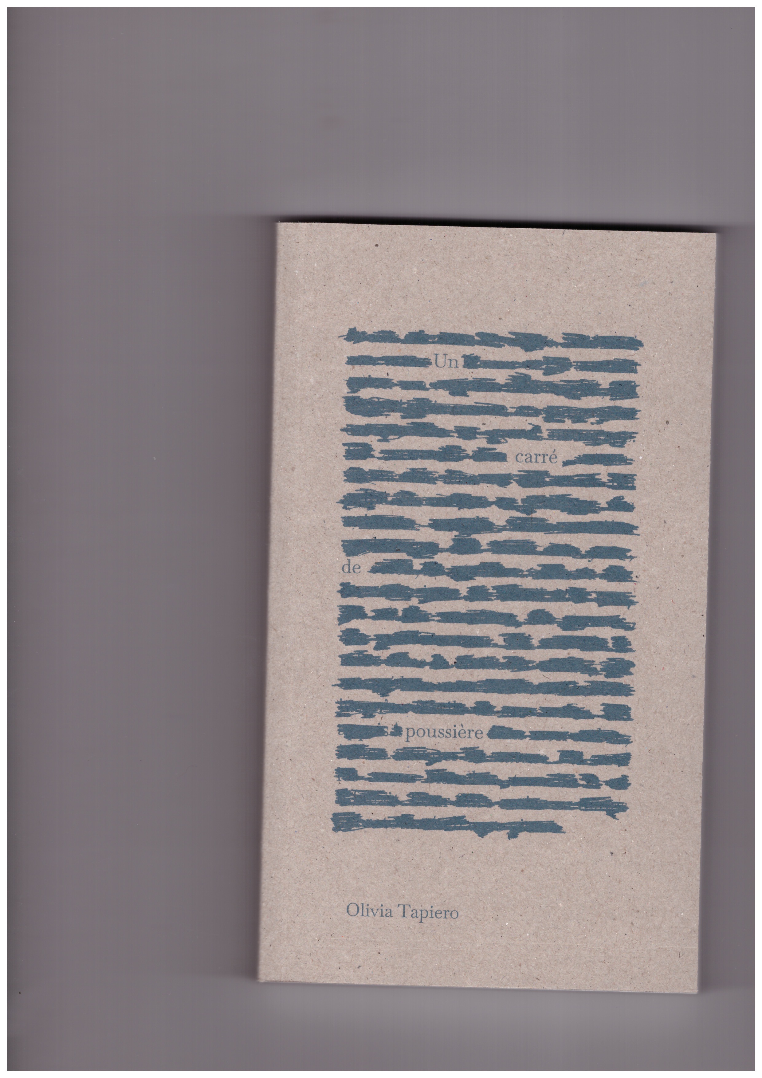 TAPIERO, Olivia  - Un carré de poussière